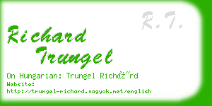 richard trungel business card